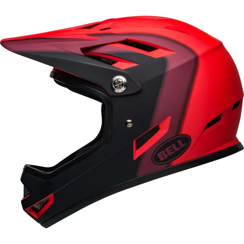 Bell Sanction MTB Full Face Helmet Red-2